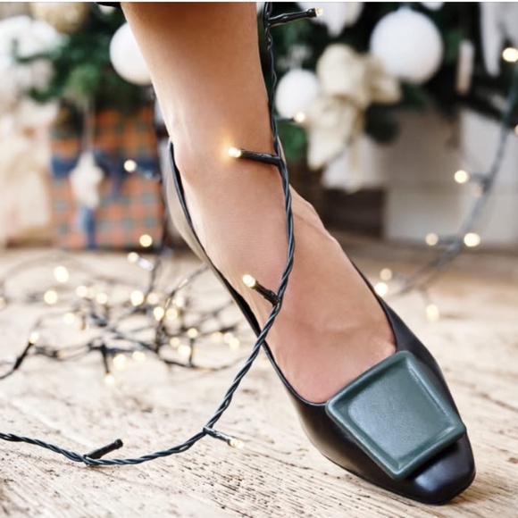 ATELIER PIETRINI Italy Heels Black Green  Size 37 - Picture 4 of 10